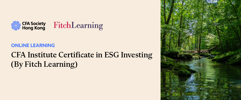 Online Learning - CFA Institute Certificate in ESG Investing (By Fitch Learning)